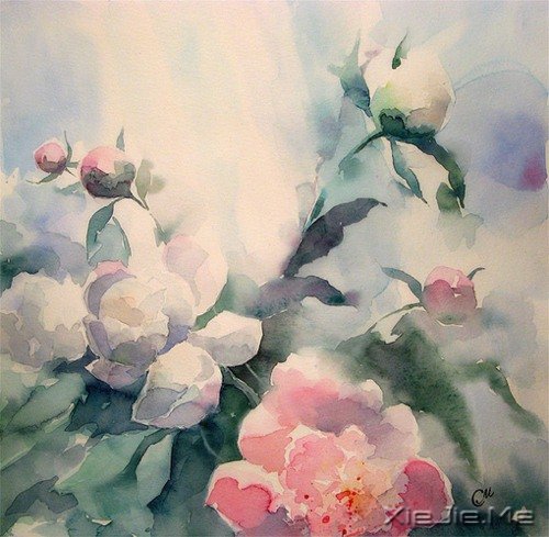 治愈系水彩画